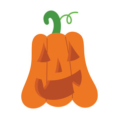 Spooky Halloween Flat Design Elements. Halloween Cartoon  Illustration isolated on white background. scary and creepy element icon. Design elements for traditional and cultural holiday concepts.