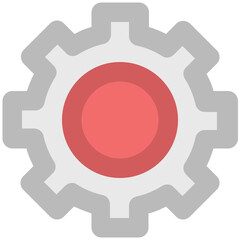Colored icon design of setting 