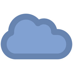 An editable icon design of cloud upload 