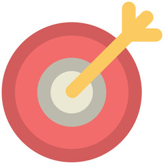 Target flat rounded icon 