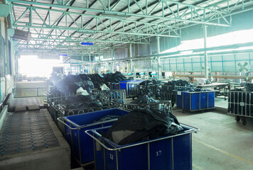Waste disposal plant in industrial plants
