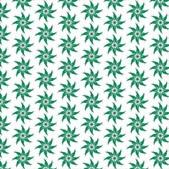 seamless pattern with green leaves