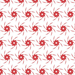 seamless pattern with red hearts