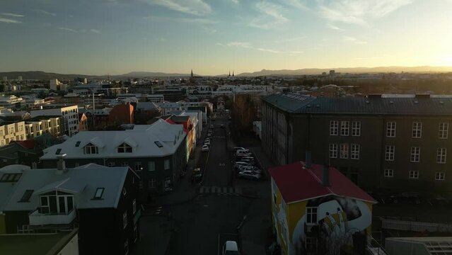 Buldings in Reykjav&iacute;k City Iceland