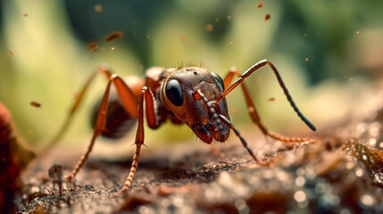 ant on the ground