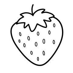 strawberry cartoon doodle