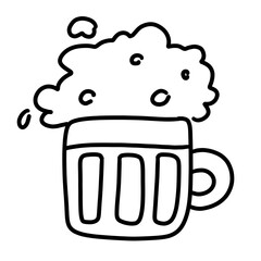 beer cartoon doodle icon