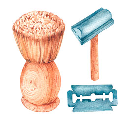 Illustration of eco-friendly shaving set