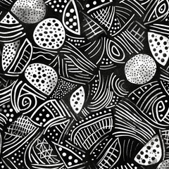 Fototapeta premium wave line black and white background
