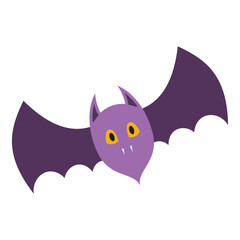 Spooky Halloween Flat Design Elements. Halloween Cartoon  Illustration isolated on white background. scary and creepy element icon. Design elements for traditional and cultural holiday concepts.