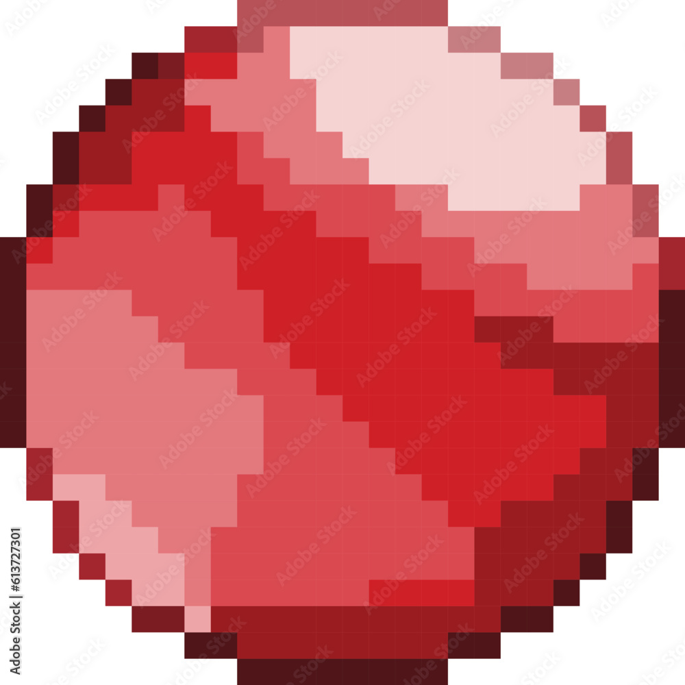 Wall mural Ball pixel art vector