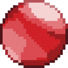 Ball pixel art vector