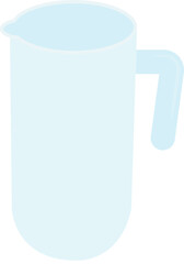 Empty glass jar vector