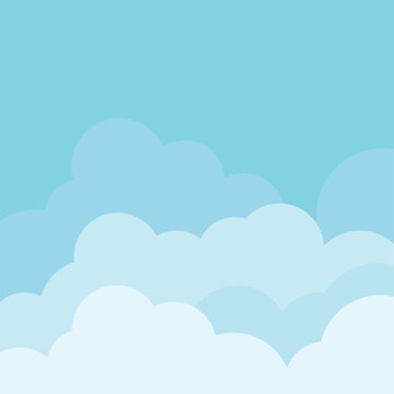 clouds in the sky vector
