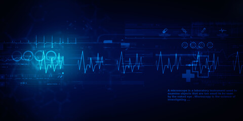 Cardiogram concept -2D rendering illustration