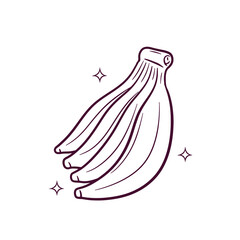 Hand Drawn Banana. Doodle Vector Sketch Illustration © Qbertstudio