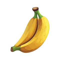 Ripe banana, a symbol of healthy eating