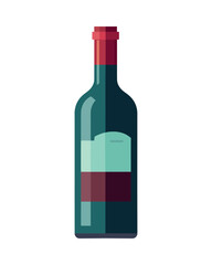 Wine bottle icon symbolizes celebration