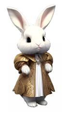 Fototapeta na wymiar bunny rabbit in fancy dress