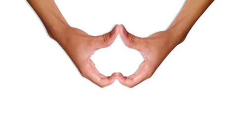 Fototapeta premium hands forming heart