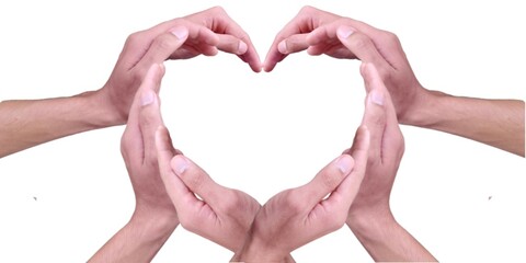 hands forming heart