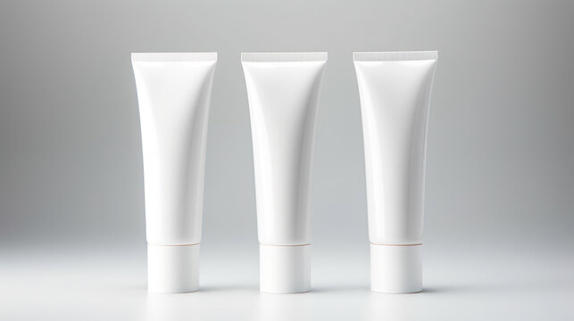 無地のチューブの容器　Generative AI