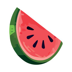 Juicy watermelon slice, fresh and healthy snack