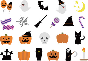 かわいいハロウィンのイラストセット