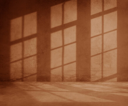 Window sun light shadow background design