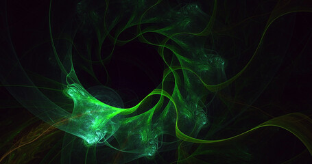 3D rendering abstract fantasy light fractal background