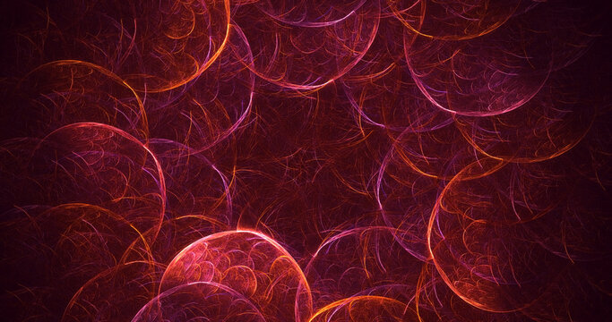 3D rendering abstract technology fractal background