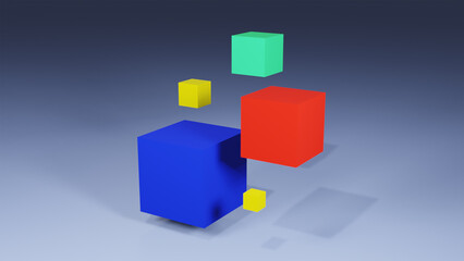 Obraz premium Abstract scene geometry shape rendering