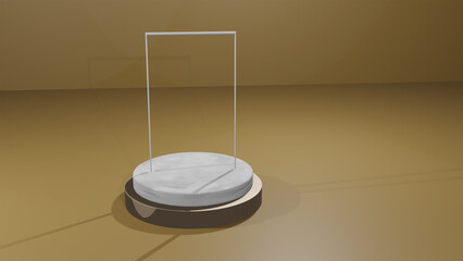 Photo abstract geometry shape podium