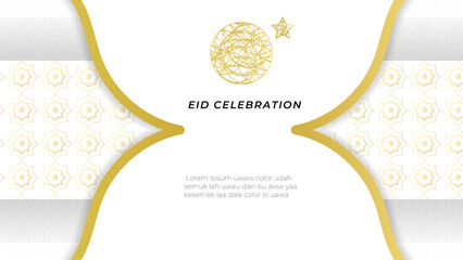 Vector Arabic islamic luxury ornamental background with islamic border pattern