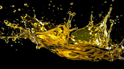 olive oil splashing. Generative AI