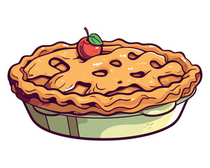 Sweet pastry dough baked with fresh berries