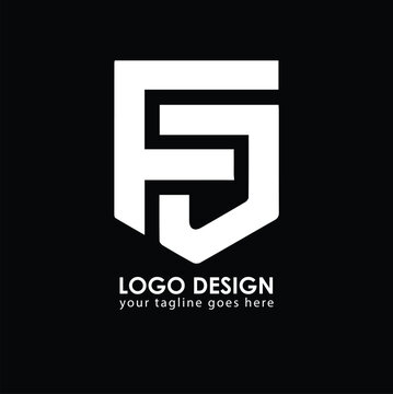 FJ FJ Logo Design, Creative Minimal Letter FJ FJ Monogram