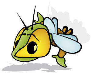 Funny Flying Beetle with Huge Eyes