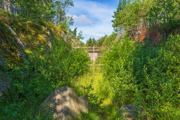 Gate to an old abandoned fortress