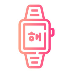 wristwatch Line Gradient Icon