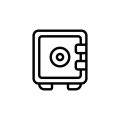 economy safe box sign symbol vector