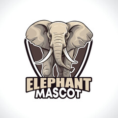 Elephant Mascot Logo Design Elephant Vector