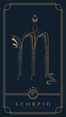 Scorpio Symbol Zodiac Illustration - 613745710