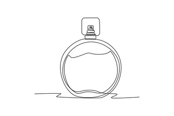 Continuous one line drawing 
packaging bottle concept. Single line draw design vector graphic illustration.