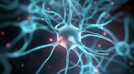 3d rendered illustration of a molecule. Generative Ai. 