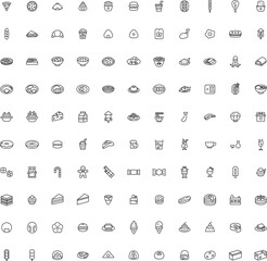 ミニミニ食べ物飲み物イラストアイコンセット