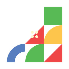 Obraz premium Abstract Bauhaus Shape