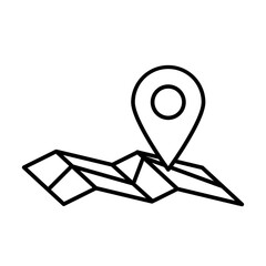 Vector travel icons set outline style