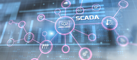 SCADA Supervisory control and data acquisition industrial process automation software system.