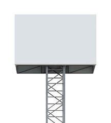 Outdoor pole light box billboard